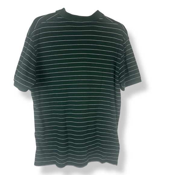 Y2K Polo Ralph Lauren Polo Shirt Mens Size Large Green Striped Preppy Luxury - Picture 6 of 8